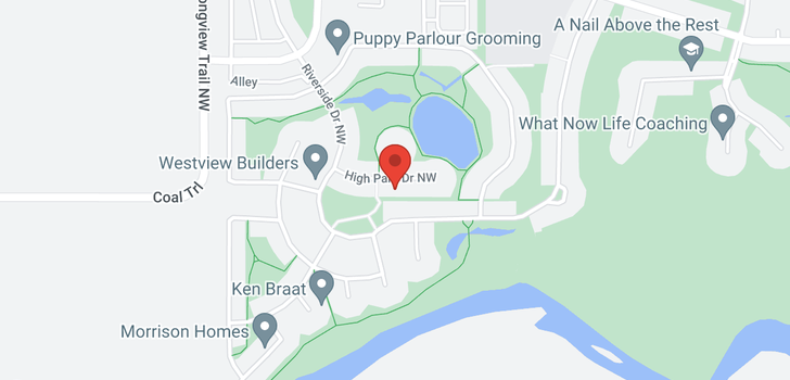 map of 1621 High Park Drive NW